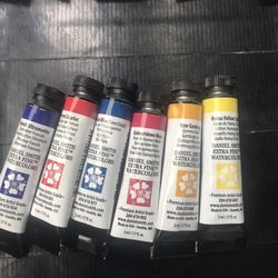 Daniel Smith Extra Fine 6 pack 5ml Paint Tubes Watercolor Essentials Set NEW