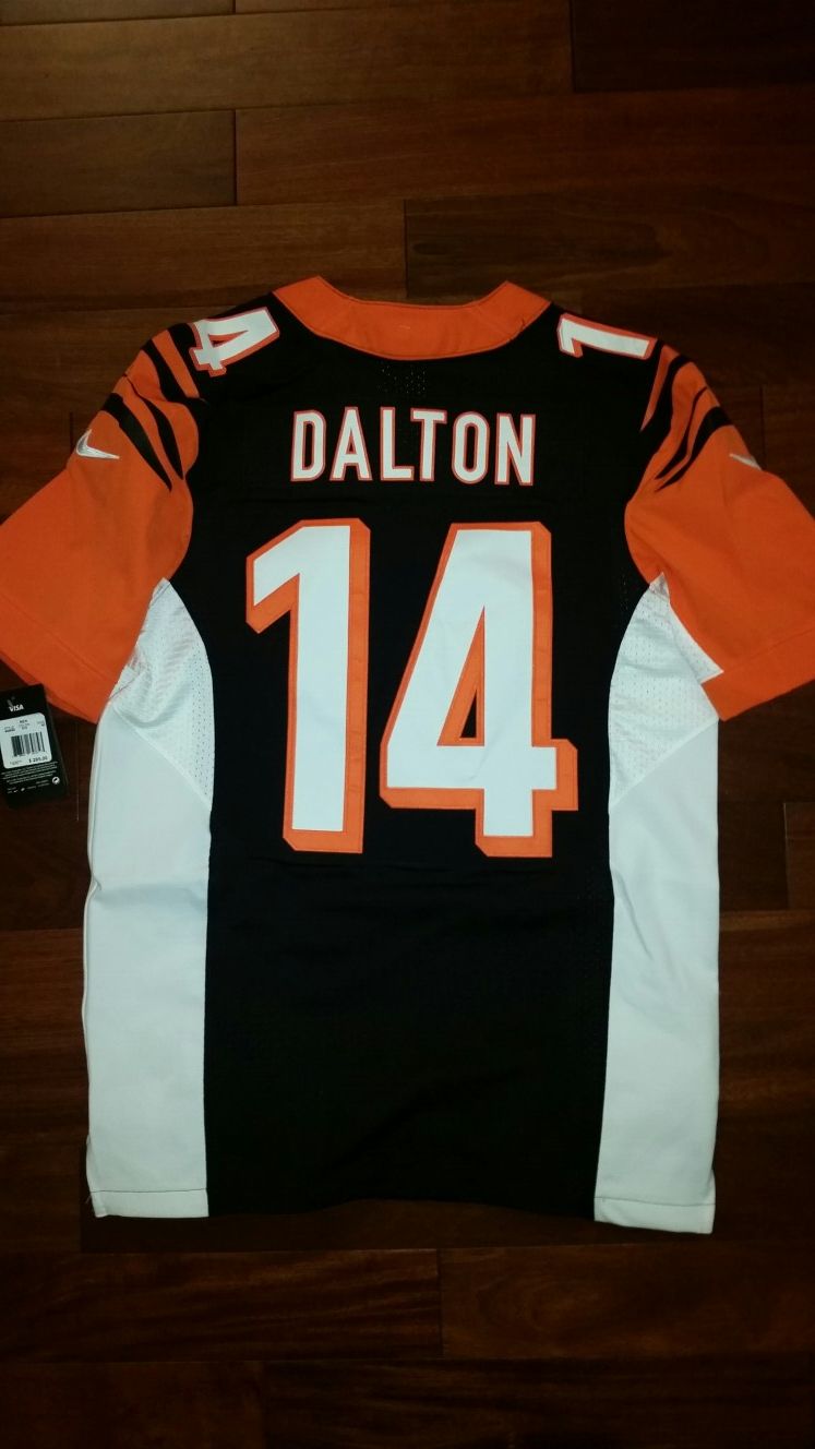 Nike NFL Cincinnati Bangles Andy Dalton Elite Official On Field Football Jersey