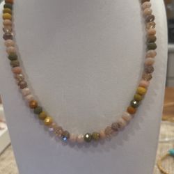 Multi-Colored Beaded Necklace – Brand New