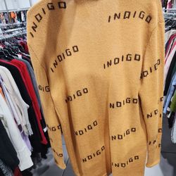 INDIGO HAND KNIT CARDIGAN $150 MSRP