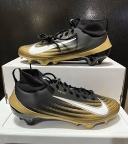 Nike Air Zoom Vapor Pro 1 Football Cleats Black Metallic Gold Size 9 FB3298-003
