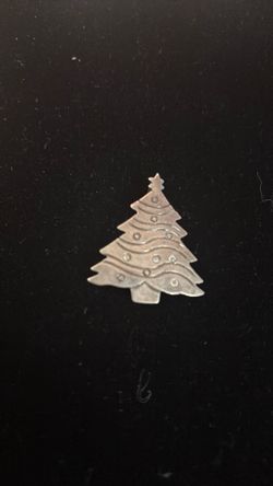 925 Silver Christmas Brooch