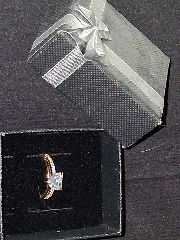 Heart Encrusted Diamond Ring