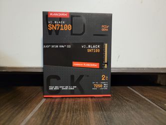 SanDisk WD_BLACK SN7100 2Tb PCIe Gen4 NVMe M.2 SSD NIB Factory Sealed