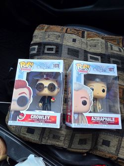 Funko Pop Good Omens Ice Cream Crowley & Aziraphale Vinyl Figure #1078 & 1077