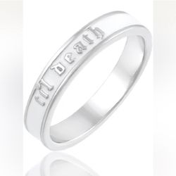 Til Death Ring White/silver