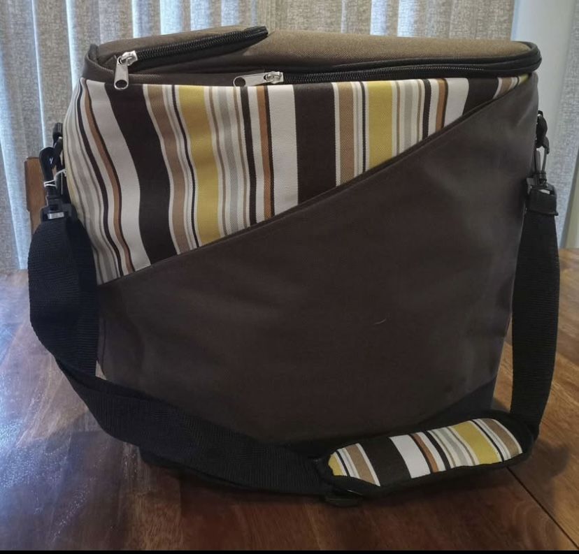 Thermos Raya striped cooler tote bag or lunch bag
