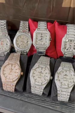 Iced Out Diamond-Set Watches Collection