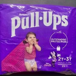 Huggies Pull Ups Girls Training Pants Size 2T - 3T