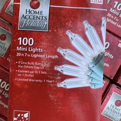 Home Accents Christmas Clear Mini Lights $5 Each
