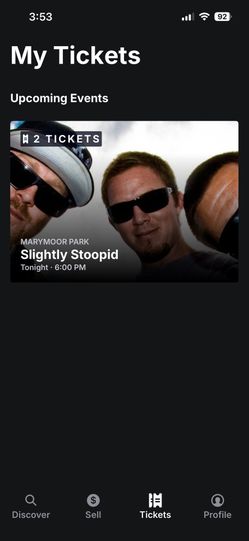 Slightly Stoopid Two Lawn Tix