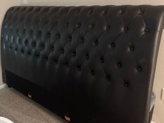 Black bed frame