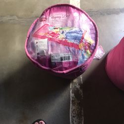 Girl Sleeping Bag Disneyland 