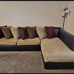 BROWN Sectional Couch