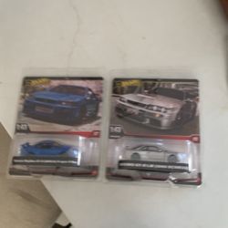 HOTWHEELS PREMIUM 1:43 R34 AND R33 GT-R