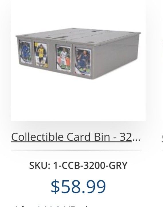 3200 Count Sports Card Storage Bin Basketball Baseball Football 