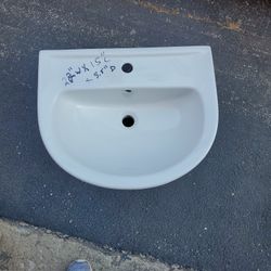 New White Sink 22" W X 15"L X 8.5" D