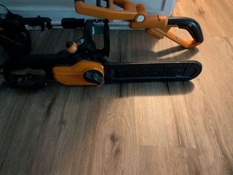 Mini chain saw and weed eater extda