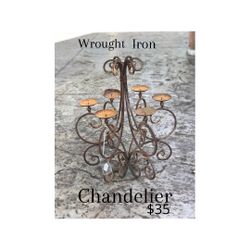 Wrought Iron Chandelier 