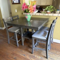 Gray Dining Table 