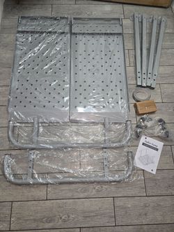 Wheelchair Ramp with Handrails, 3-10" Rise, Non-Slip, Carbon Steel