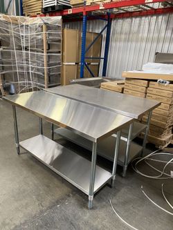 New Stainless Steel Work Tables NSF FOR WORK HOME Kitchen And Restaurant 