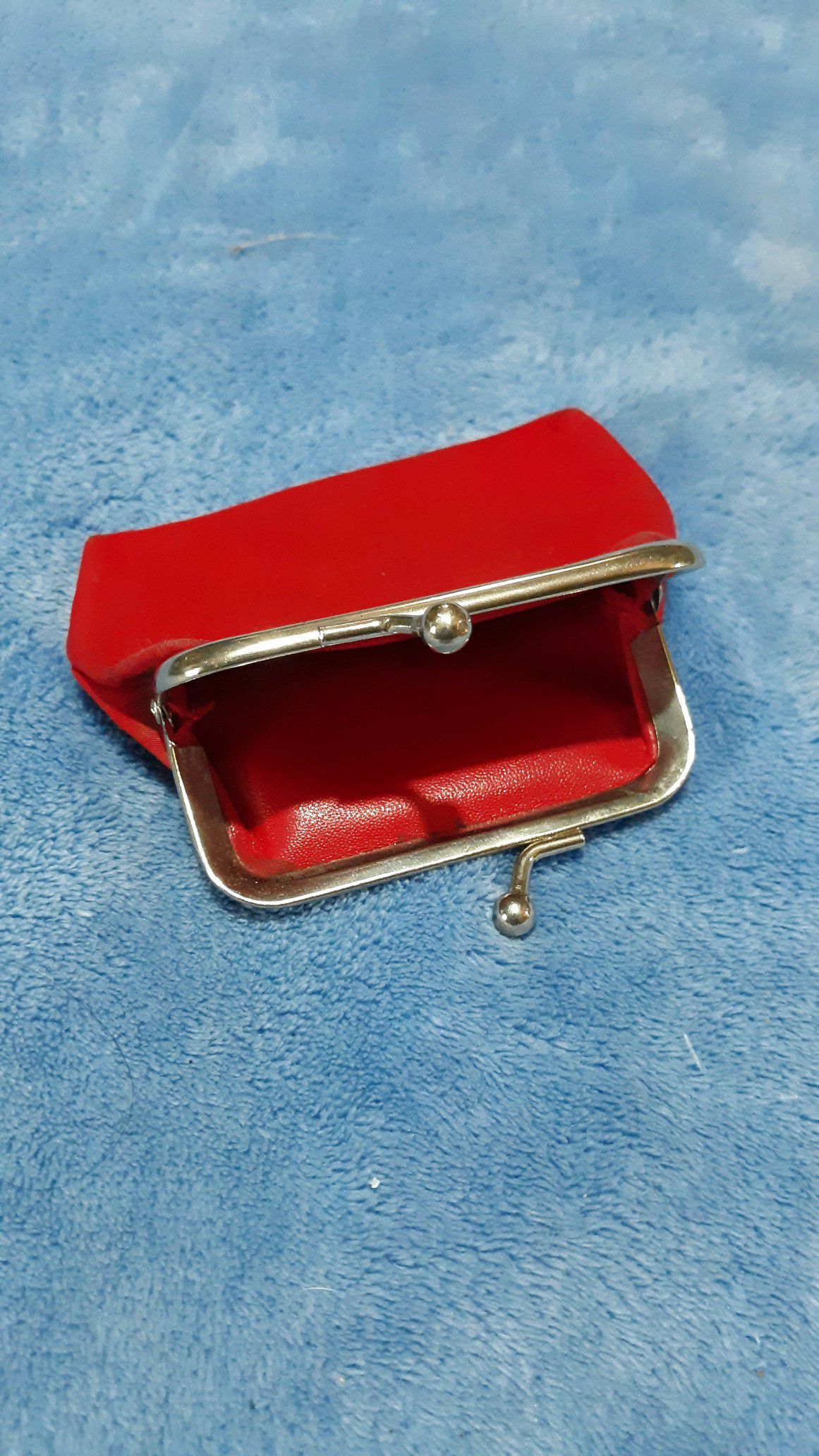 Dark red coin purse