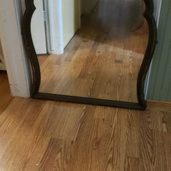 Antique Wood Mirror