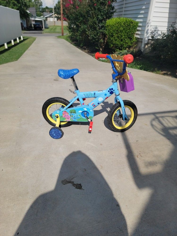Boys Or Girls Blues Clues Bike With Training Wheels