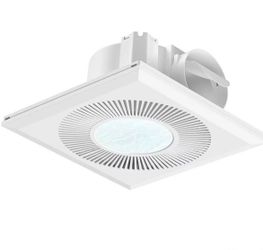 Bathroom 11.8IN Exhaust Fan with Light 165CFM 3CCT Shower Bathroom Vent Fan with 1400lm Led Light Combo Quiet 1.2 Sones Bath Ceiling vent with Adjusta