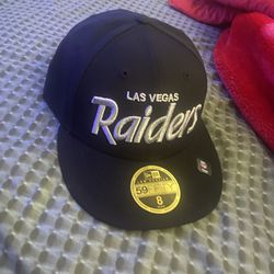 Raiders Fitted Hat Size 8