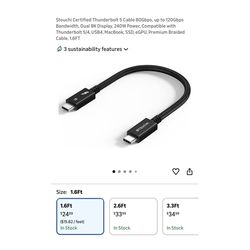 Brand new Certified Thunderbolt 5 Cable 80Gbps