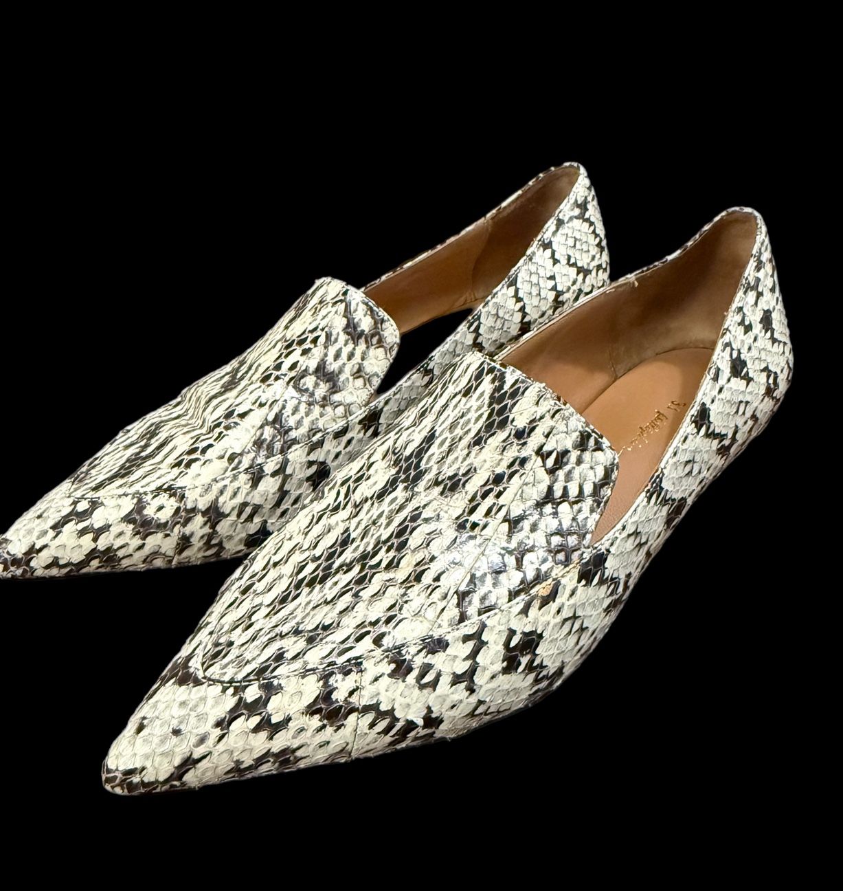 3.1 Phillip Lim Python Snake skin Loafer EU 38.5/8 MSRP $550