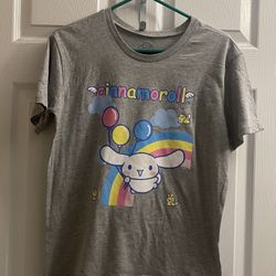 Brand New Light Grey Cinnamoroll T-shirt Size S Juniors  