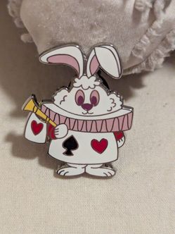 Disney Alice in Wonderland White Rabbit Pin Mary blair