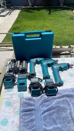 Vintage Makita Cordless Drills-Chargers and Batteries