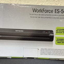 Epson Workforce ES-50 Portable Scanner NEW