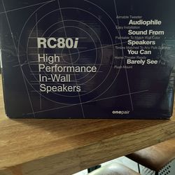 Polk RC80i High performance In Wall Speakers 