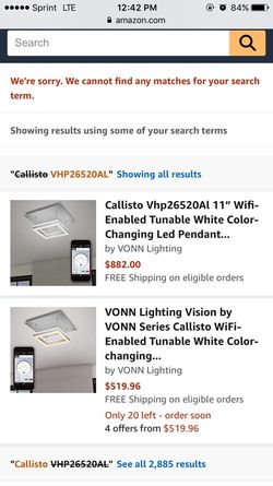 Wifi Enabled LED Chandelier (brand new)