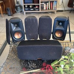 Klipsch Black Reference Theater Pack 5.1 Surround Sound System With Sony Receiver