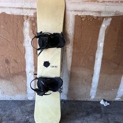 Ride Control 146cm Snowboard With Ride LX Binding