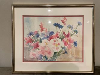 Original floral watercolor painting