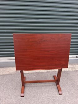 Wooden Drafting Table with Adjustable Top