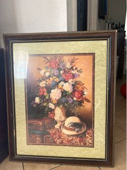 Large Home interior flower picture frame