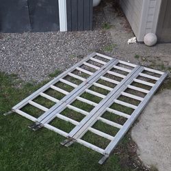 Quad Motorcycle Tractor Loading Tri-fold Ramp