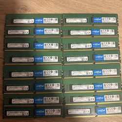 16x 8GB DDR4 RAM Modules – High-Performance PC Memory – $560