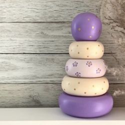 Wooden Stacking Ring Toy  design // Montessori // Educational