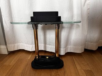 Vintage Halogen Bankers Lamp