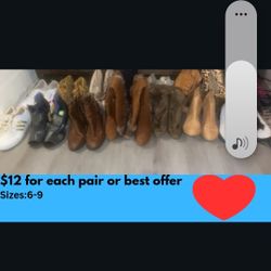 Shoes And Boots Varies Brands 