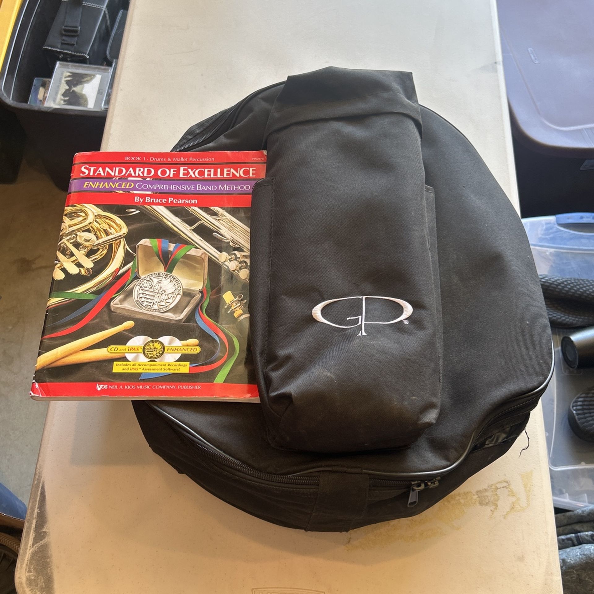 GP Percussion 5X14 SK22 SNARE DRUM STUDENT KIT Drum Chrome 8